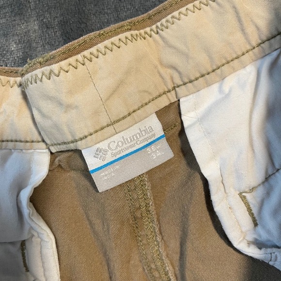 Columbia Mens Pants Size 36x34 Regular Fit Khaki Utility Outdoor Casual Work‎ - Picture 6 of 12